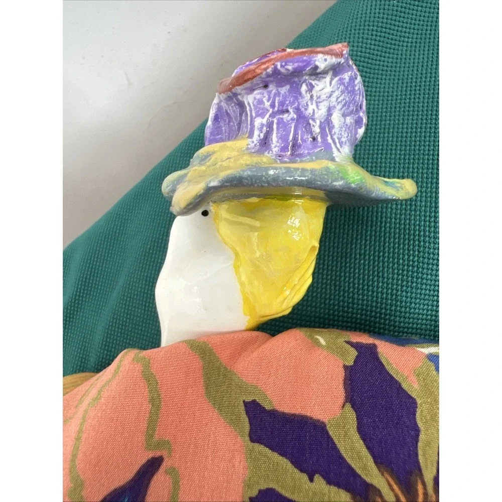 Vintage 1992 Poupee Millet Artist Art Doll Hat Is‎ A House Signed Bean Bag 8